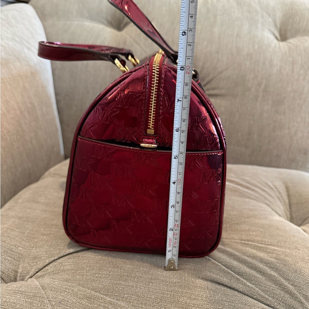 Michael Kors Glossy Red Satchel and Wallet Set - Picture 11 of 12